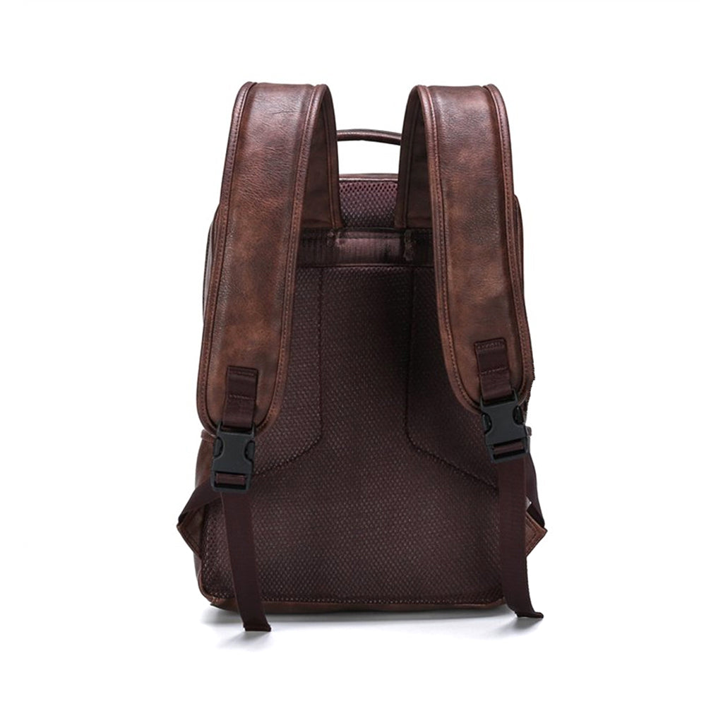 Mochila de Couro Jeep Impermeável Modelo Vintage Style