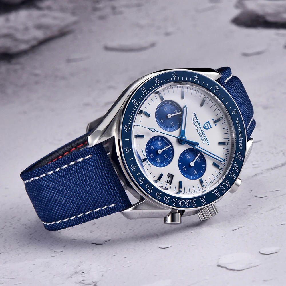 PAGANI DESIGN 2023 Lua Nova Relógio Para Homens Quartz Multifuncional Cronógrafo Esportes Mens Relógios Top Marca De Luxo Sapphire Espelho