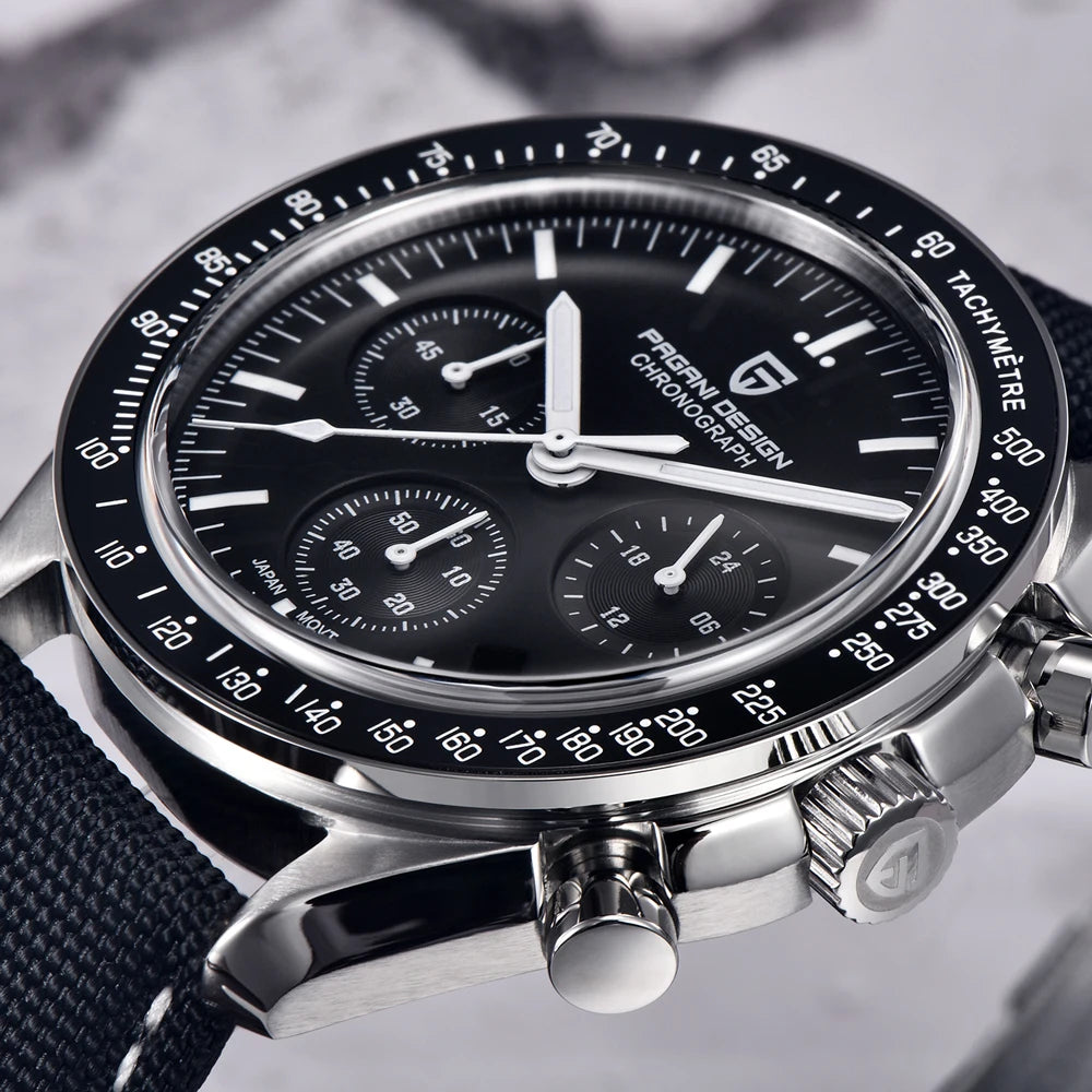 PAGANI DESIGN 2023 Lua Nova Relógio Para Homens Quartz Multifuncional Cronógrafo Esportes Mens Relógios Top Marca De Luxo Sapphire Espelho