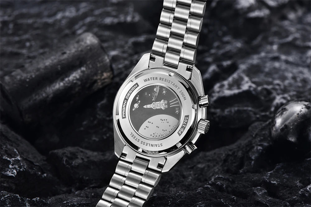 PAGANI DESIGN 2023 Lua Nova Relógio Para Homens Quartz Multifuncional Cronógrafo Esportes Mens Relógios Top Marca De Luxo Sapphire Espelho