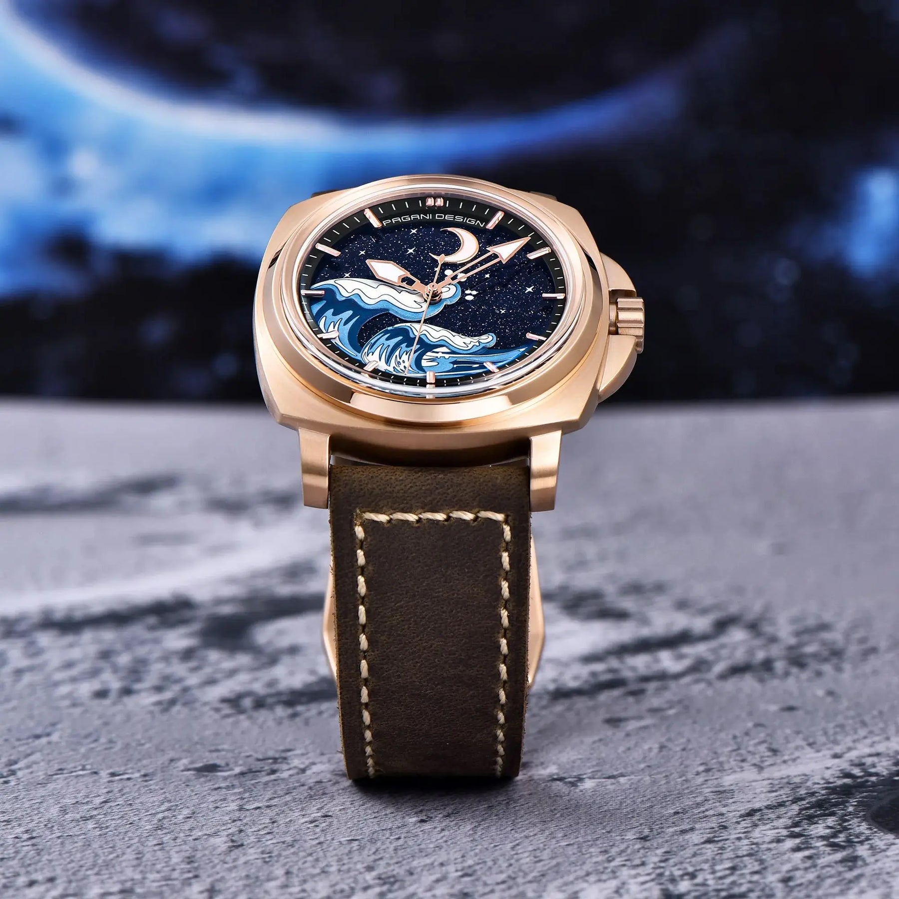 Novo 2024 pagani design moda premium dial relógios mecânicos masculinos vidro safira 100m à prova dwaterproof água relógios de pulso reloj hombre