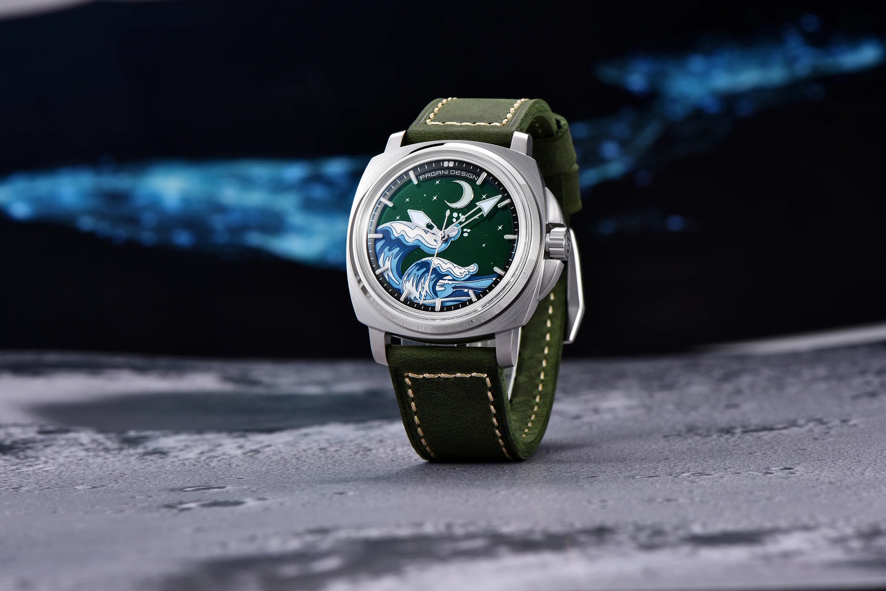 Novo 2024 pagani design moda premium dial relógios mecânicos masculinos vidro safira 100m à prova dwaterproof água relógios de pulso reloj hombre