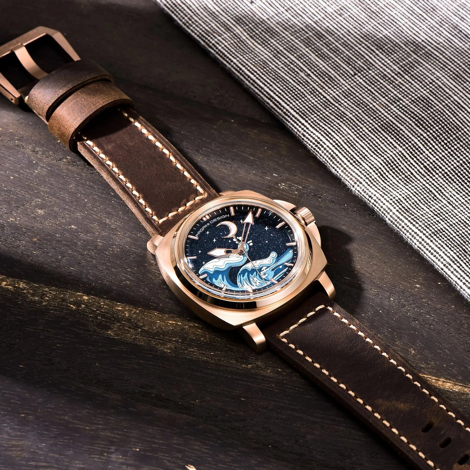 Novo 2024 pagani design moda premium dial relógios mecânicos masculinos vidro safira 100m à prova dwaterproof água relógios de pulso reloj hombre
