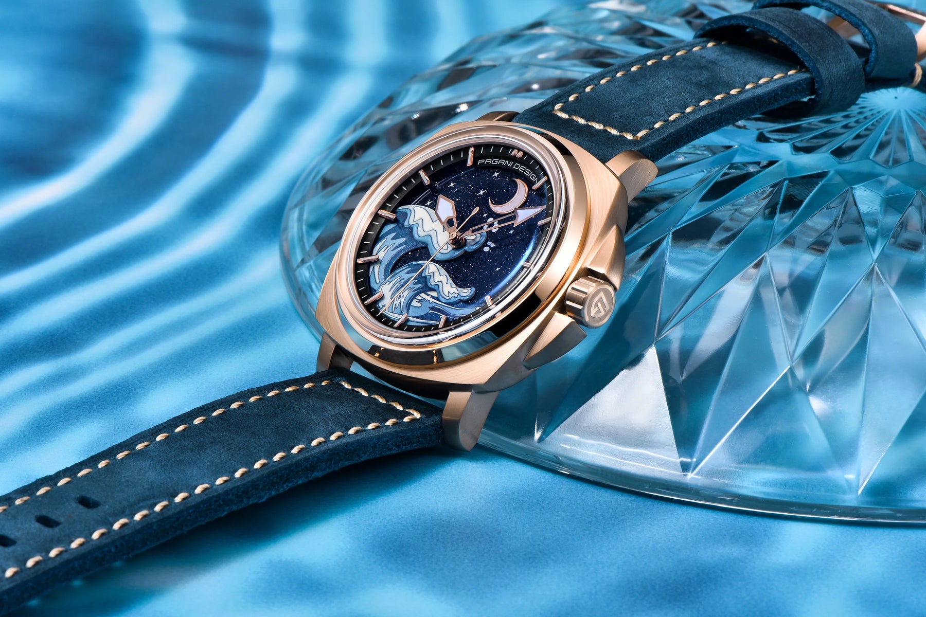 Novo 2024 pagani design moda premium dial relógios mecânicos masculinos vidro safira 100m à prova dwaterproof água relógios de pulso reloj hombre
