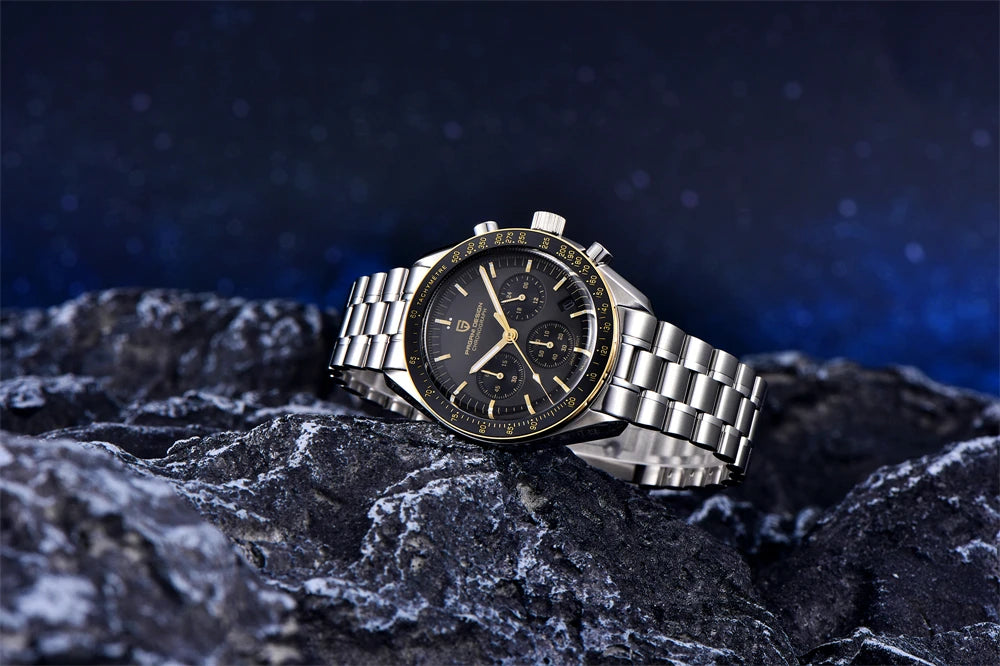 PAGANI DESIGN 2023 Lua Nova Relógio Para Homens Quartz Multifuncional Cronógrafo Esportes Mens Relógios Top Marca De Luxo Sapphire Espelho