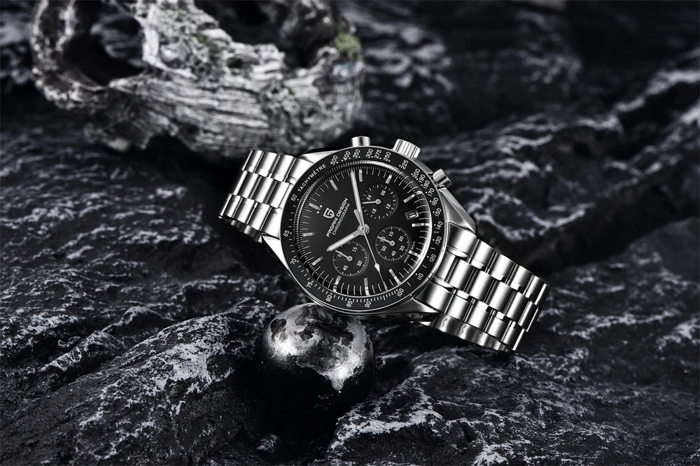 PAGANI DESIGN 2023 Lua Nova Relógio Para Homens Quartz Multifuncional Cronógrafo Esportes Mens Relógios Top Marca De Luxo Sapphire Espelho