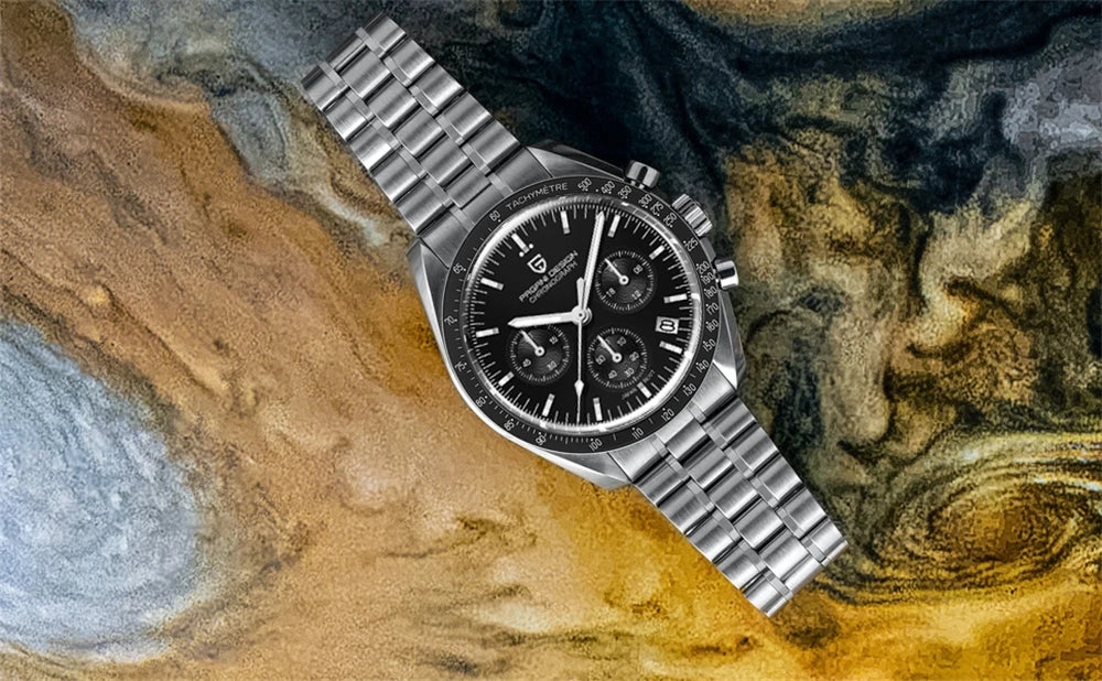 PAGANI DESIGN 2023 Lua Nova Relógio Para Homens Quartz Multifuncional Cronógrafo Esportes Mens Relógios Top Marca De Luxo Sapphire Espelho