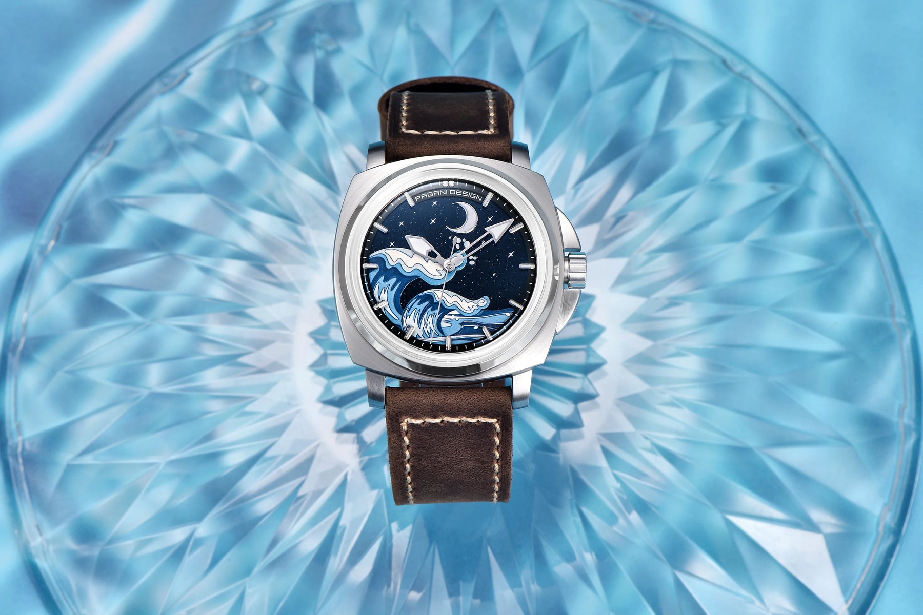 Novo 2024 pagani design moda premium dial relógios mecânicos masculinos vidro safira 100m à prova dwaterproof água relógios de pulso reloj hombre
