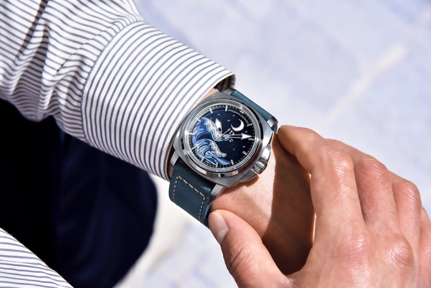 Novo 2024 pagani design moda premium dial relógios mecânicos masculinos vidro safira 100m à prova dwaterproof água relógios de pulso reloj hombre