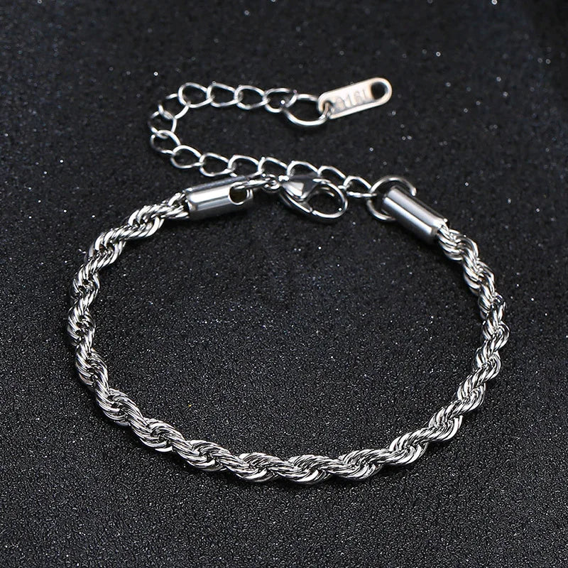 inoxidável masculina pulseira
