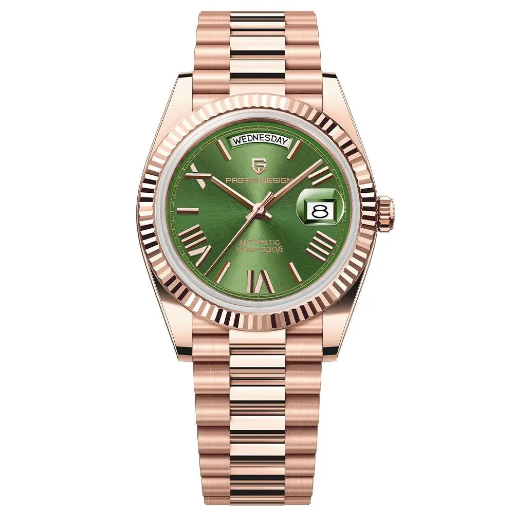 Pagani design dd40 relógios masculinos 2024 topo de luxo rosa ouro relógio para homem relógios mecânicos automáticos à prova dwaterproof água presente
