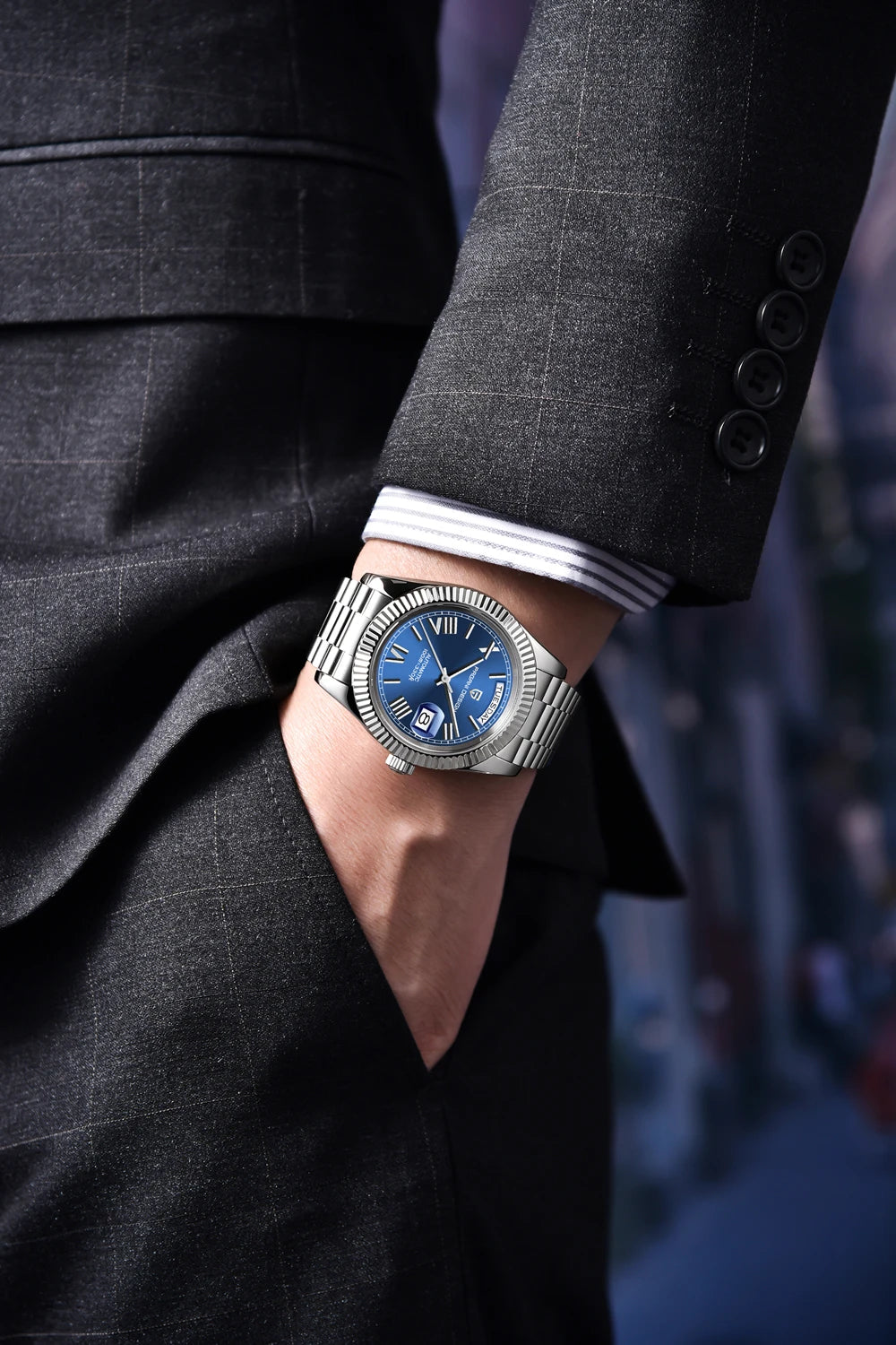 Pagani design dd40 relógios masculinos 2024 topo de luxo rosa ouro relógio para homem relógios mecânicos automáticos à prova dwaterproof água presente