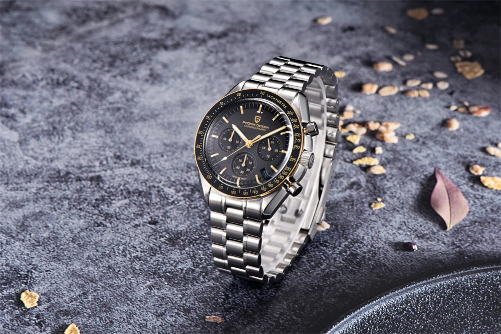 PAGANI DESIGN 2023 Lua Nova Relógio Para Homens Quartz Multifuncional Cronógrafo Esportes Mens Relógios Top Marca De Luxo Sapphire Espelho