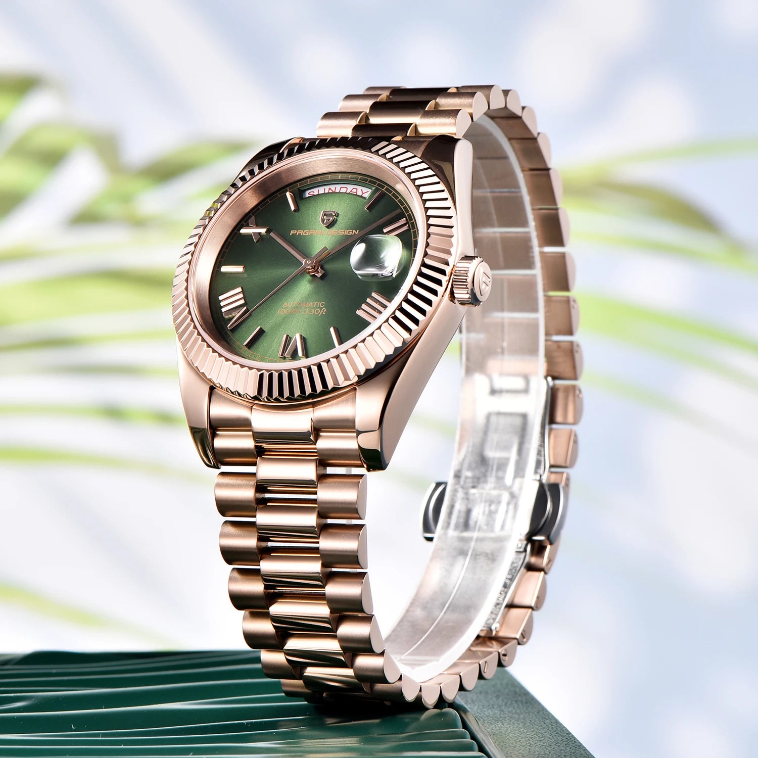 Pagani design dd40 relógios masculinos 2024 topo de luxo rosa ouro relógio para homem relógios mecânicos automáticos à prova dwaterproof água presente