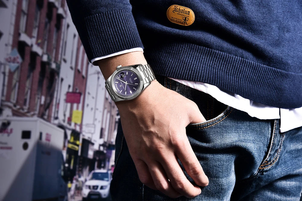 Pagani design dd40 relógios masculinos 2024 topo de luxo rosa ouro relógio para homem relógios mecânicos automáticos à prova dwaterproof água presente