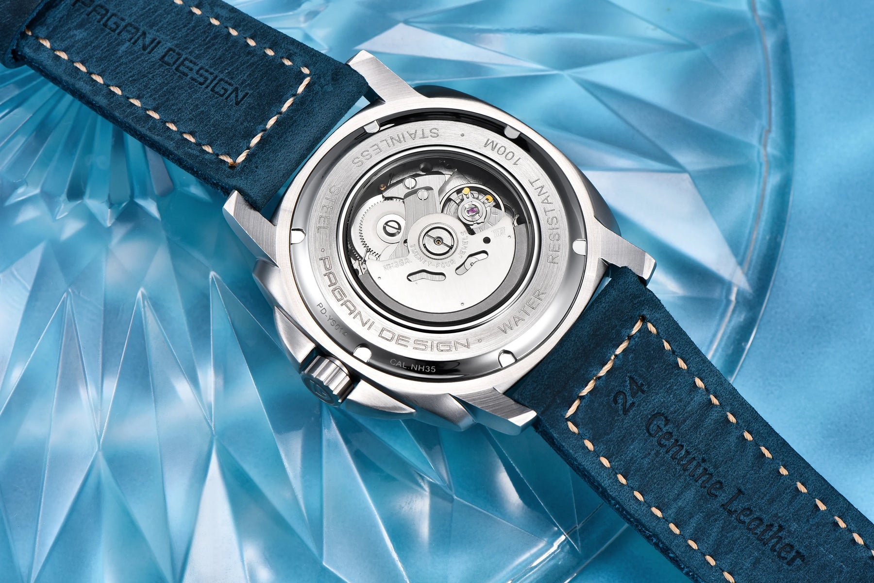 Novo 2024 pagani design moda premium dial relógios mecânicos masculinos vidro safira 100m à prova dwaterproof água relógios de pulso reloj hombre