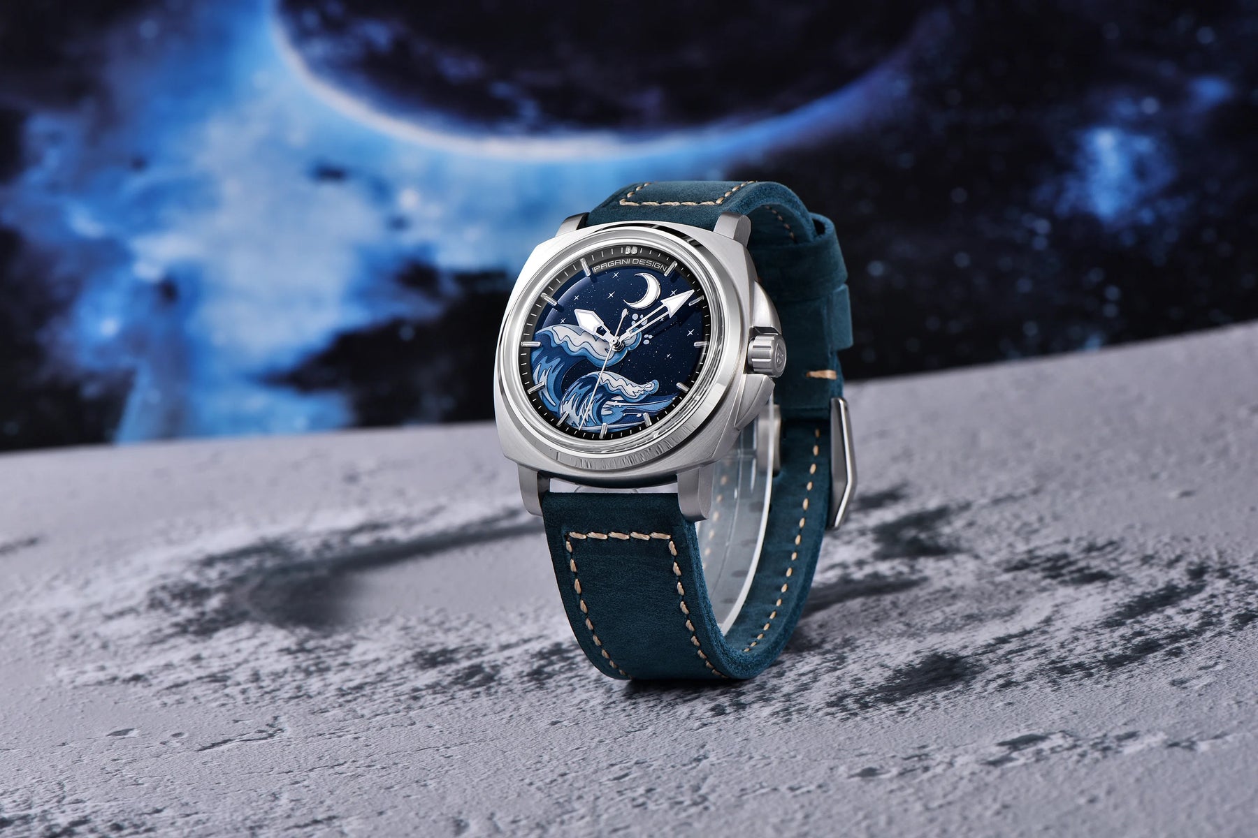 Novo 2024 pagani design moda premium dial relógios mecânicos masculinos vidro safira 100m à prova dwaterproof água relógios de pulso reloj hombre