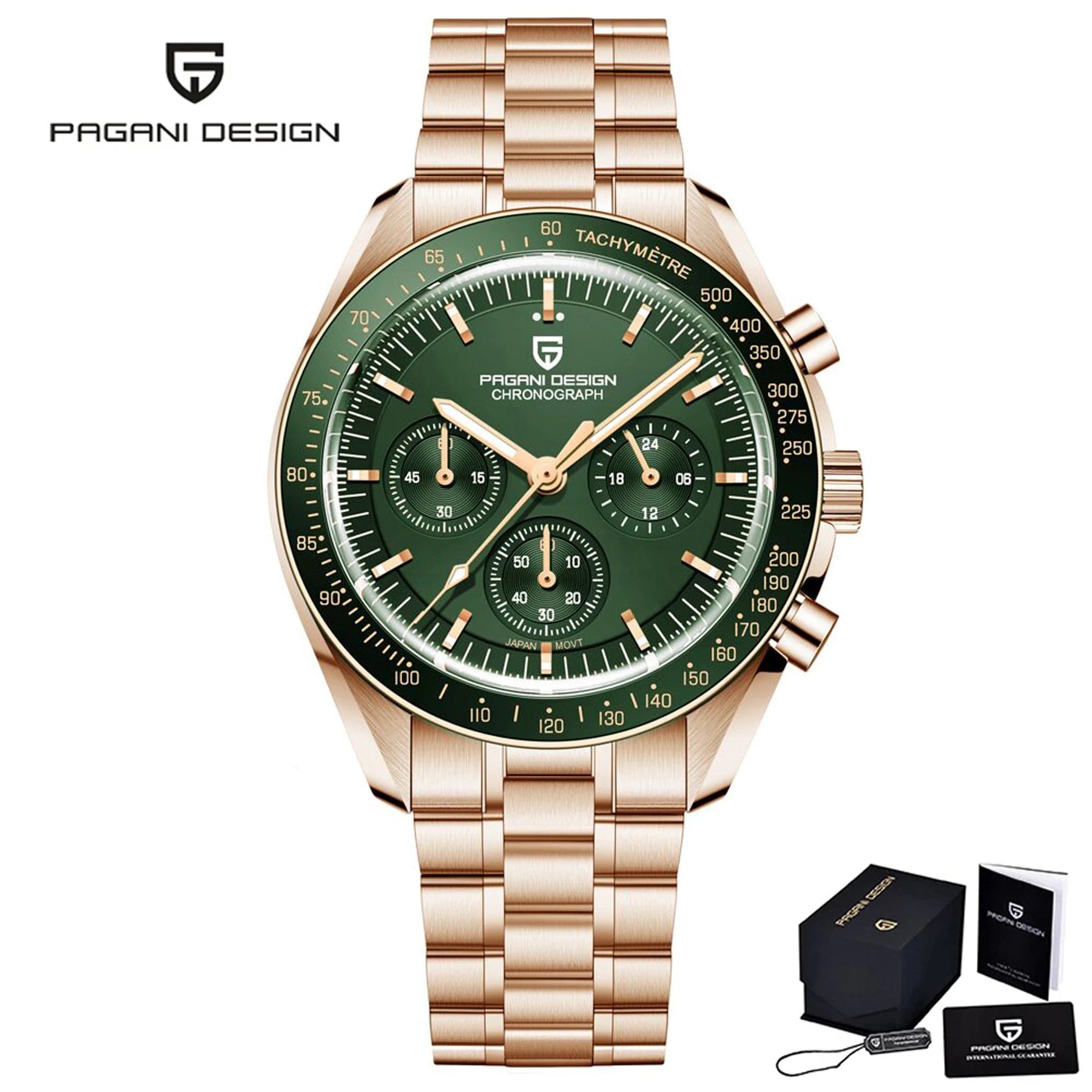 PAGANI DESIGN 2023 Lua Nova Relógio Para Homens Quartz Multifuncional Cronógrafo Esportes Mens Relógios Top Marca De Luxo Sapphire Espelho