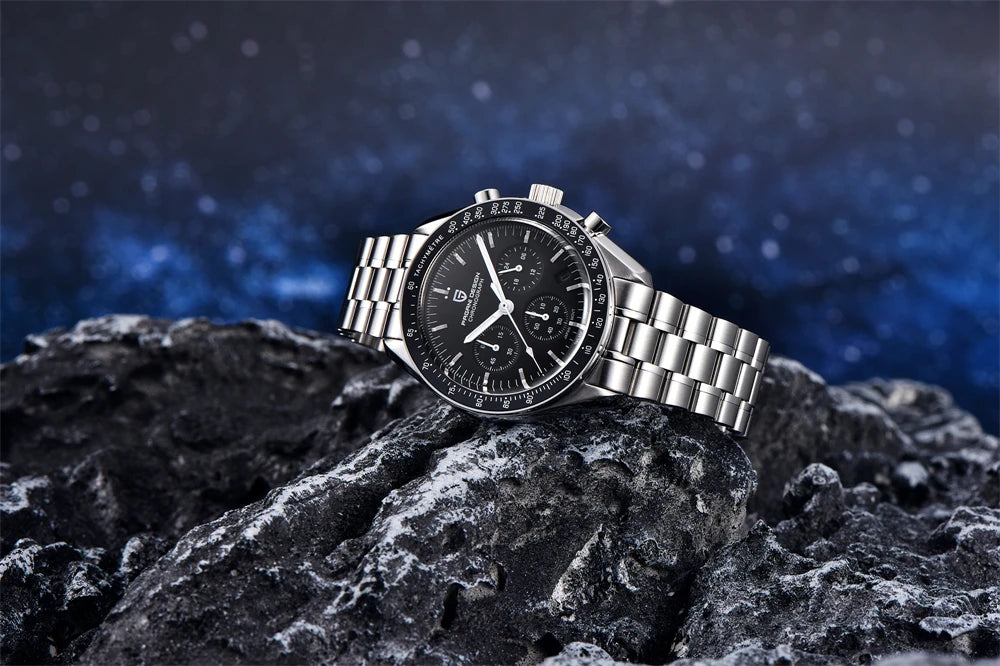 PAGANI DESIGN 2023 Lua Nova Relógio Para Homens Quartz Multifuncional Cronógrafo Esportes Mens Relógios Top Marca De Luxo Sapphire Espelho