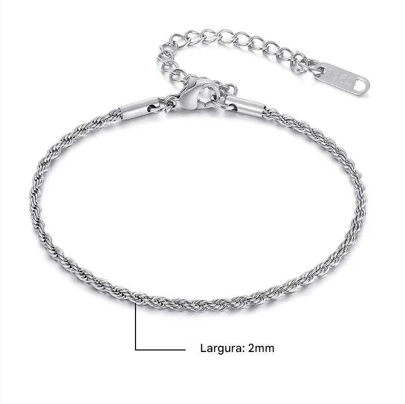 inoxidável masculina pulseira