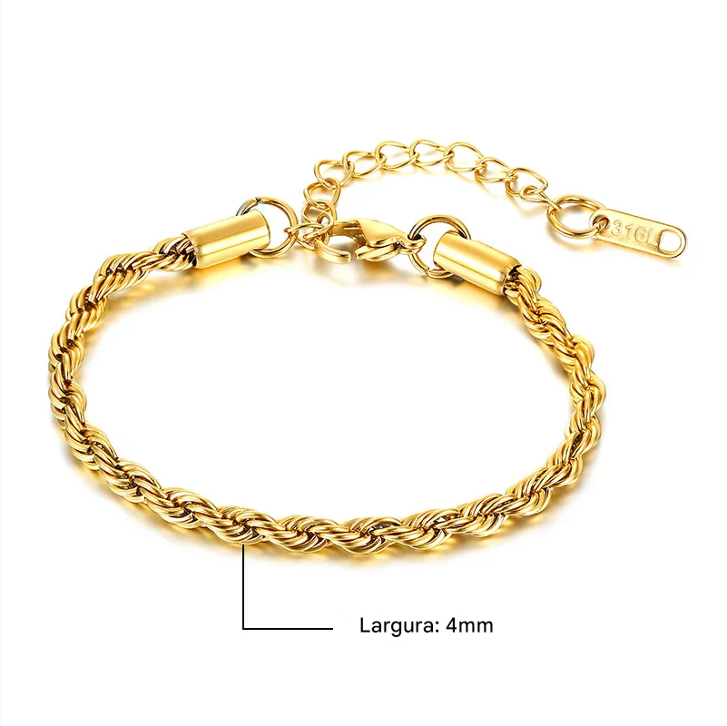 inoxidável masculina pulseira