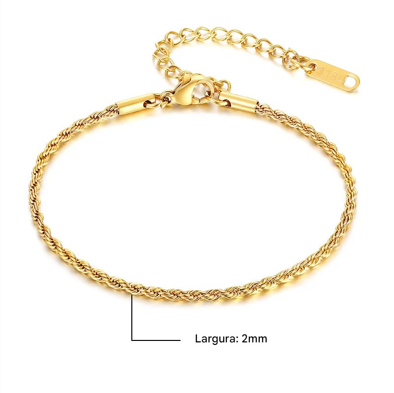 inoxidável masculina pulseira