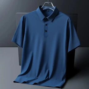 Camisa Polo Masculina em Seda Slim