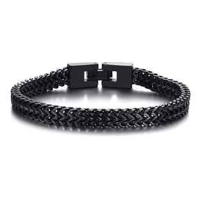 Pulseira escovada estilo South Street para homens, link bai, corrente oblíqua masculina, ligação tibetana, aço inoxidável colorido, cores sortidas