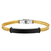 Vnox-Pulseiras Personalizadas para Homens e Mulheres, Pulseira Unissex com Corrente Franco Foxtail, 5.2mm, Presente para Ele