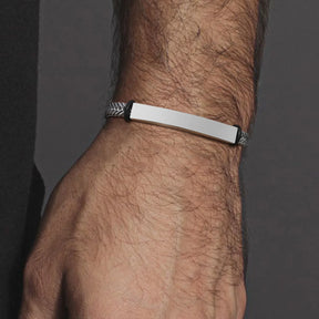 Vnox-Pulseiras Personalizadas para Homens e Mulheres, Pulseira Unissex com Corrente Franco Foxtail, 5.2mm, Presente para Ele