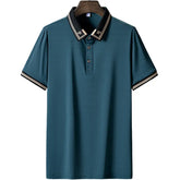 Camisa Polo Masculina de Seda