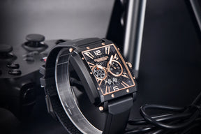 PAGANI DESIGN Relógios impermeáveis masculinos, relógio de quartzo, retângulos, design esqueleto, safira de luxo, aço inoxidável, original, 2022