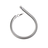 Pulseira de aço inoxidável Flat Snake Chain para homens e mulheres, cor prata, simples, Hip Hop, jóias da moda