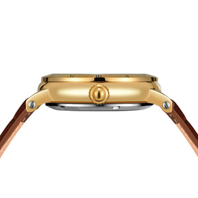 Relógios mecânicos vintage ponte dourada esqueleto automático relógio masculino luxo cinto de couro genuíno esculpido movimento luminoso mão