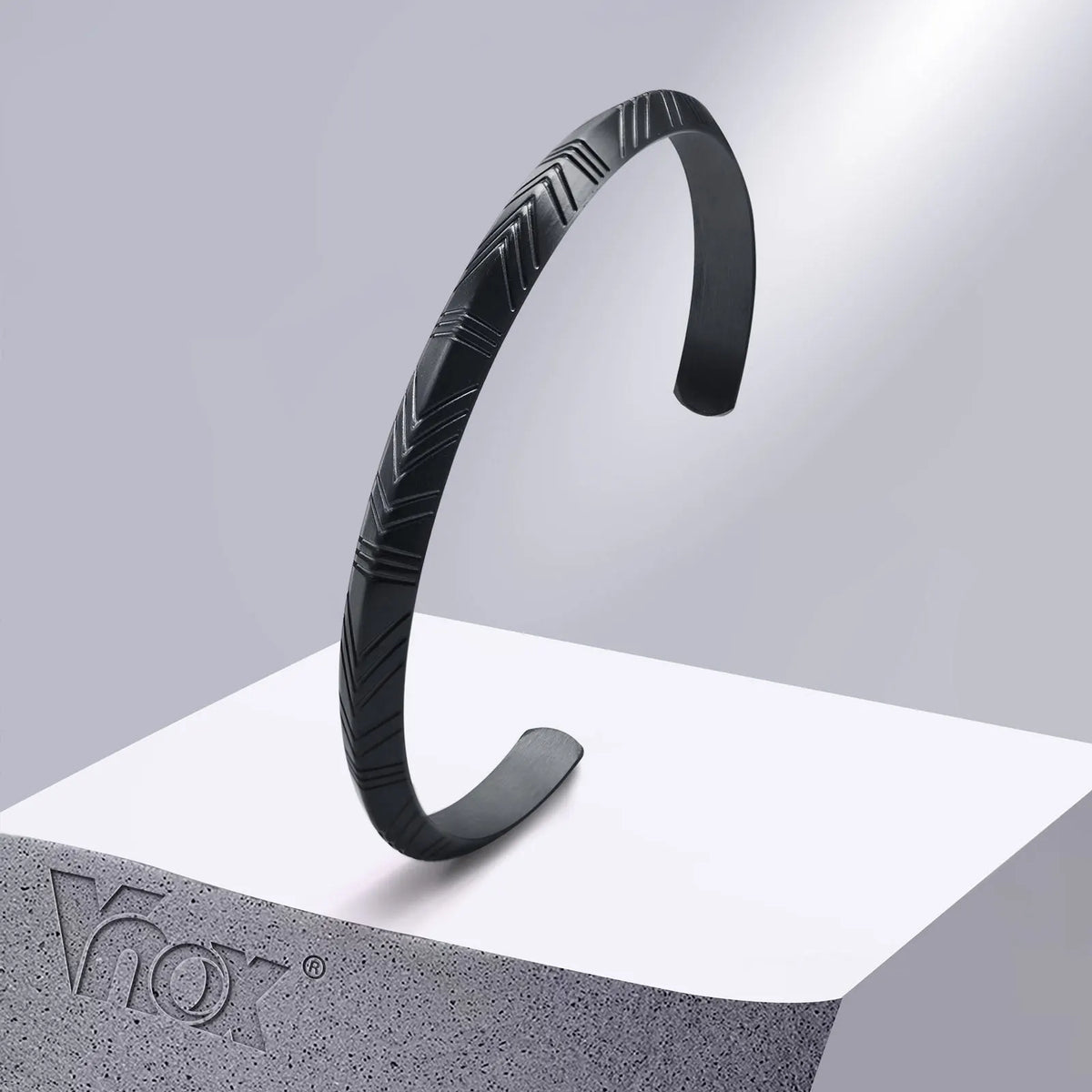 Vnox-Vintage Norse Viking Bracelete para Homens, Aço Inoxidável, Flecha Tribal, Pulseira Masculina Almut, Rock Punk Boy Jóias Retro