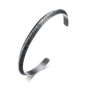 Vnox-Vintage Norse Viking Bracelete para Homens, Aço Inoxidável, Flecha Tribal, Pulseira Masculina Almut, Rock Punk Boy Jóias Retro