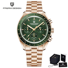 PAGANI DESIGN 2023 Lua Nova Relógio Para Homens Quartz Multifuncional Cronógrafo Esportes Mens Relógios Top Marca De Luxo Sapphire Espelho