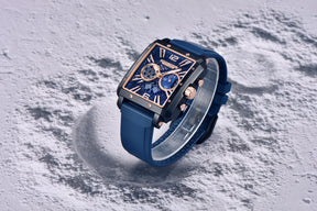 PAGANI DESIGN Relógios impermeáveis masculinos, relógio de quartzo, retângulos, design esqueleto, safira de luxo, aço inoxidável, original, 2022