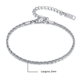 inoxidável masculina pulseira