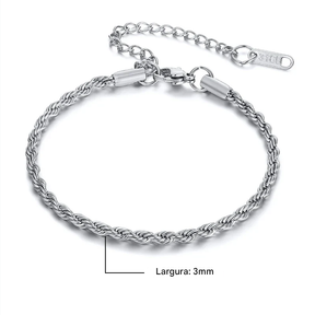 inoxidável masculina pulseira