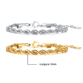 inoxidável masculina pulseira