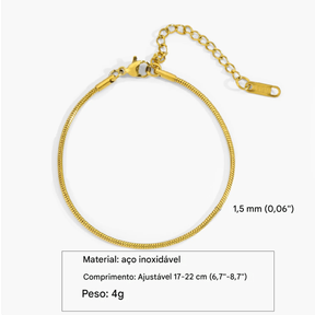 Bracelete Masculino de Aço Inoxidável Ajustável