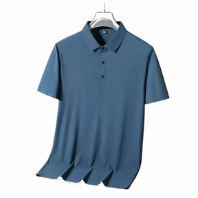 Camisa Polo Masculina em Seda Slim