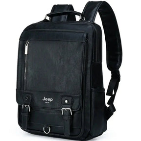 Mochila Executiva Masculina de Couro Jeep Buluo Modelo Explorer Pro