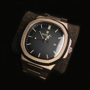 Relógio Masculino Poedagar Royale em Aço Inoxidável 904L com mostrador em vidro de safira antirrisco, resistente à água até 30 metros, design elegante de 40mm - disponível na Belmont®